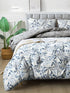 The White Moss Hannah Reversible Print Pinch Pleat AC Comforter With 2 Pillow Cover